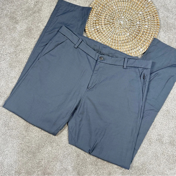 Lululemon Men’s Commission Pant Classic Qwick Chino 34” Fog Horn Gray Size 36 - Picture 3 of 16